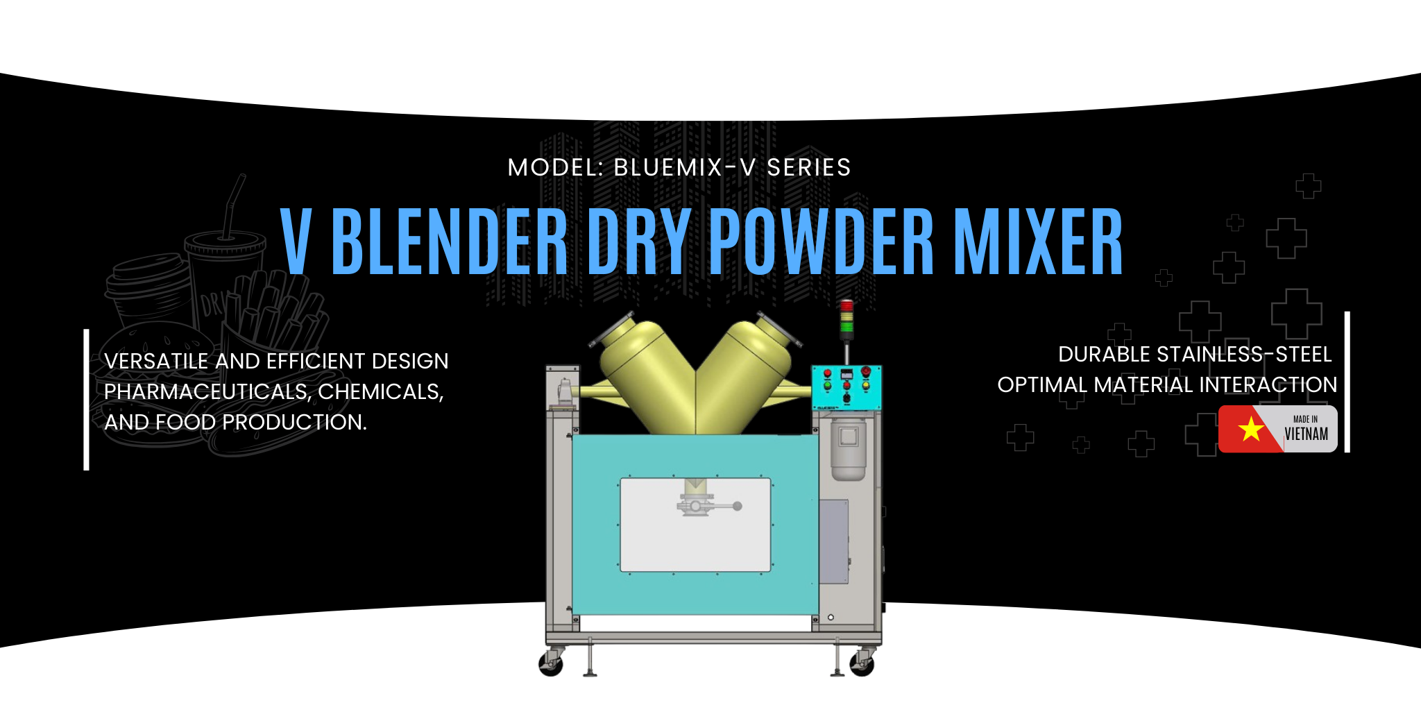 V Blender Dry Powder Mixer Blending Machine Mixer